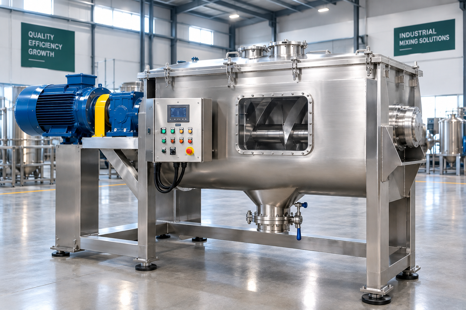 Industrial mass mixer machine