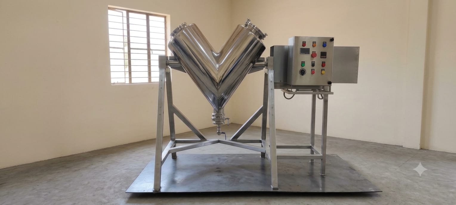 V shape blender industrial machine