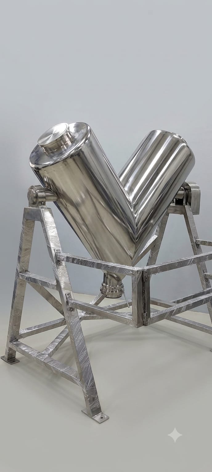 V shape blender machine for powder mixing